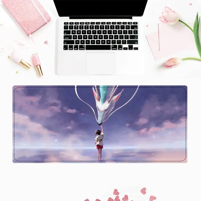 

Top Quality Anime Spirited Away Large Mouse Pad PC Computer Mat Free Shipping Large Mouse Pad Keyboards Mat