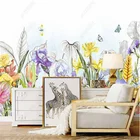 Европейские Красочные цветы для гостиной фрески обои 3d маленький Свежий сад ветер фон обои для спальни роспись домашний декор