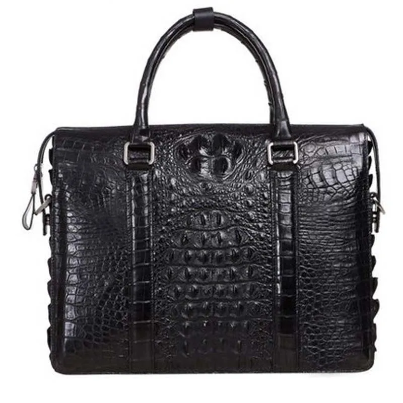 

Новый мужской портфель cafandi из крокодиловой кожи, мужская сумка из крокодиловой кожи, мужская деловая модная сумка с большим количеством эк...