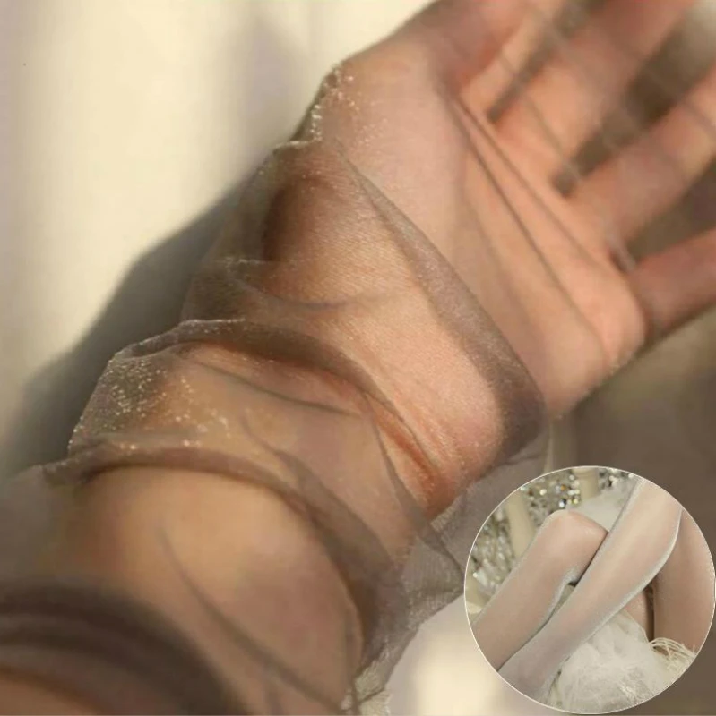 Колготки женские нейлоновые прозрачные перламутровые ультратонкие | Женская