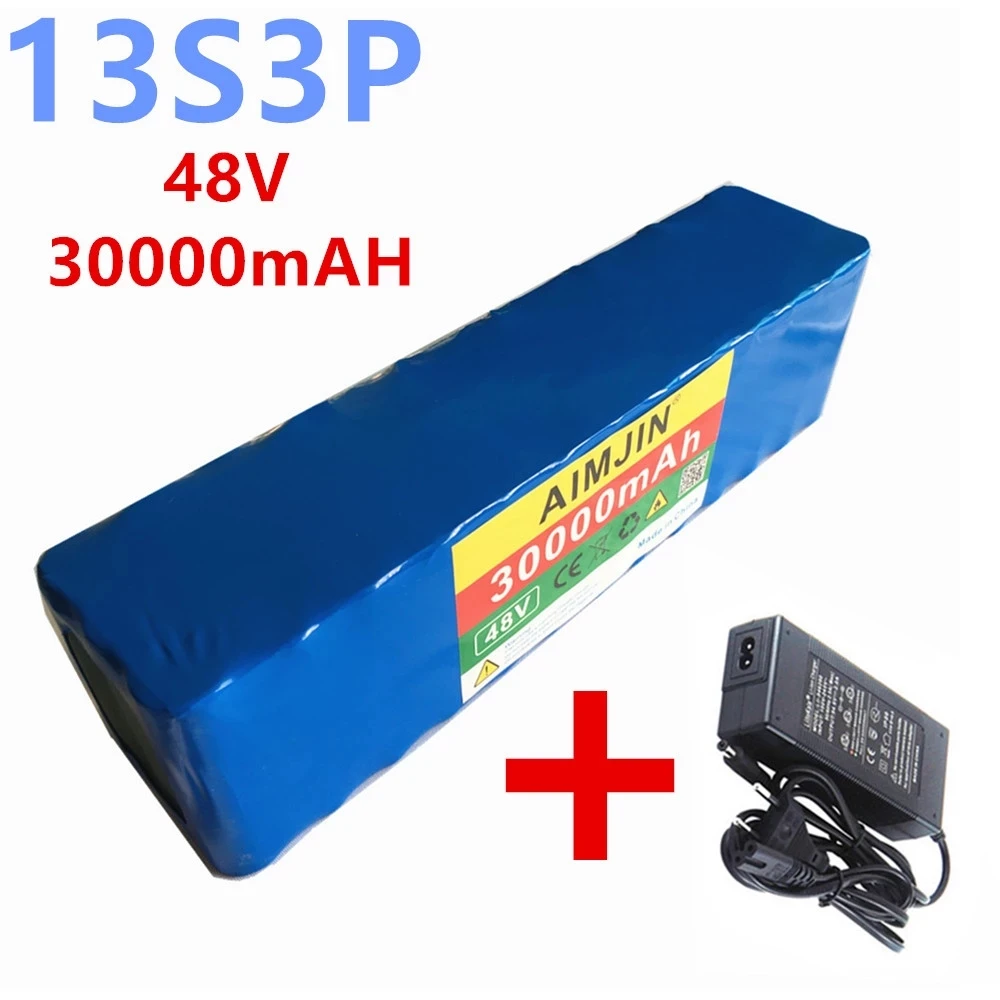 

13s3p 48V 30ah 18650 battery pack Mh1 54.6V electric bicycle battery, scooter battery, rechargeable battery 18650.00
