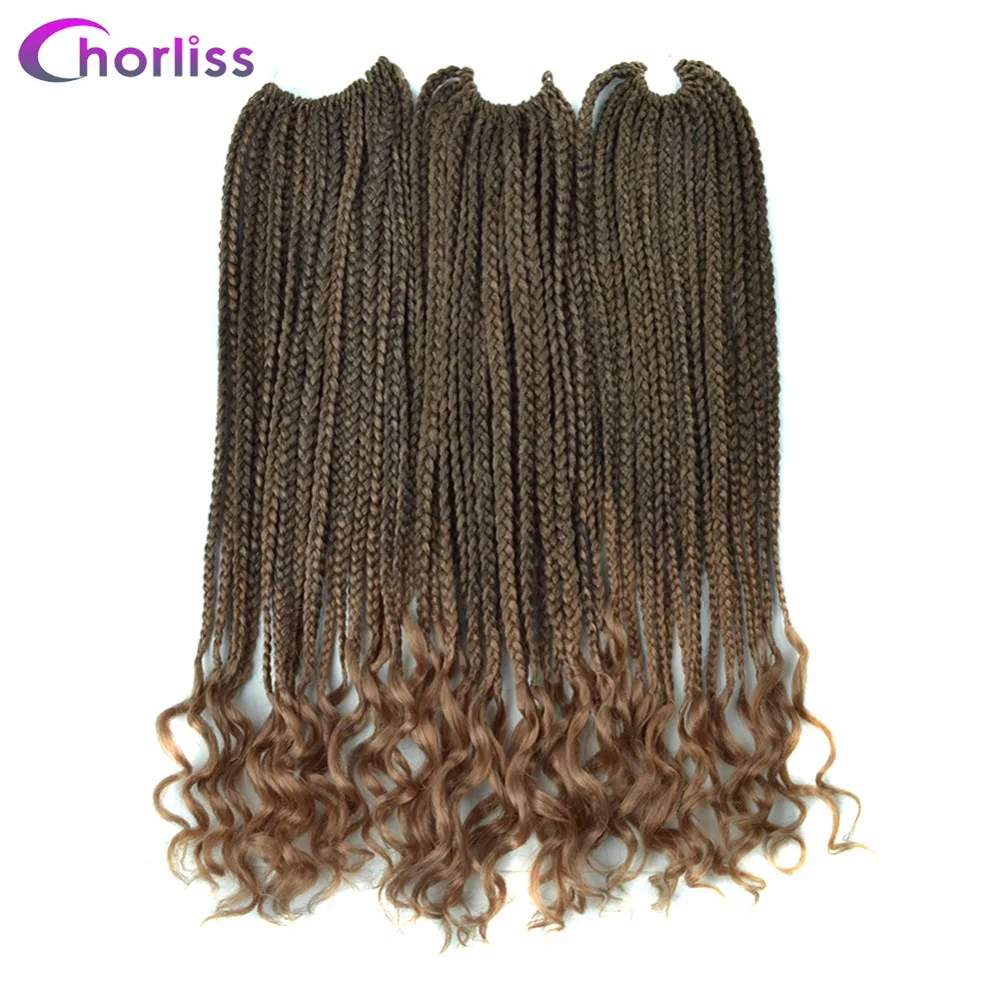 Омбре синтетическая коробка косы твист крючком коса Chorliss 18 дюйм плетение волос