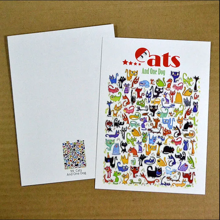 1 шт кошки и одна собака записываемая Классическая винтажная художественная