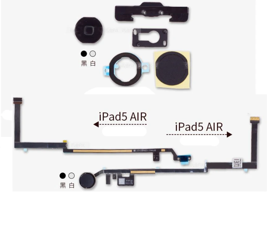 1 шт. Главная Кнопка Flex для iPad 2/3/4 5 iPad mini 1 2 3 вкл/выкл кнопка меню ключ домой гибкий кабель в сборе Запасная часть