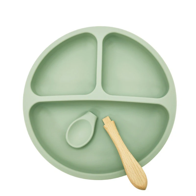 Детская посуда силиконовые тарелки для еды детские товары коробка конфет