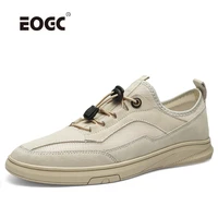 mens suede leather and mesh flats shoes comfortable man casual shoes outdoor non slip breathable shoes men