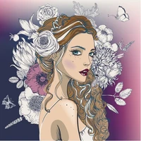 azsg girl clear stampsseals for diy scrapbookingcard makingalbum decorative silicone stamp crafts