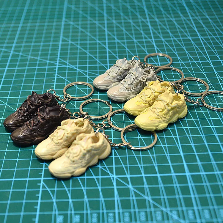 

1:6 scale 3D fashion mini sports shoes keychain pair of sports shoes movable doll model accessories toys