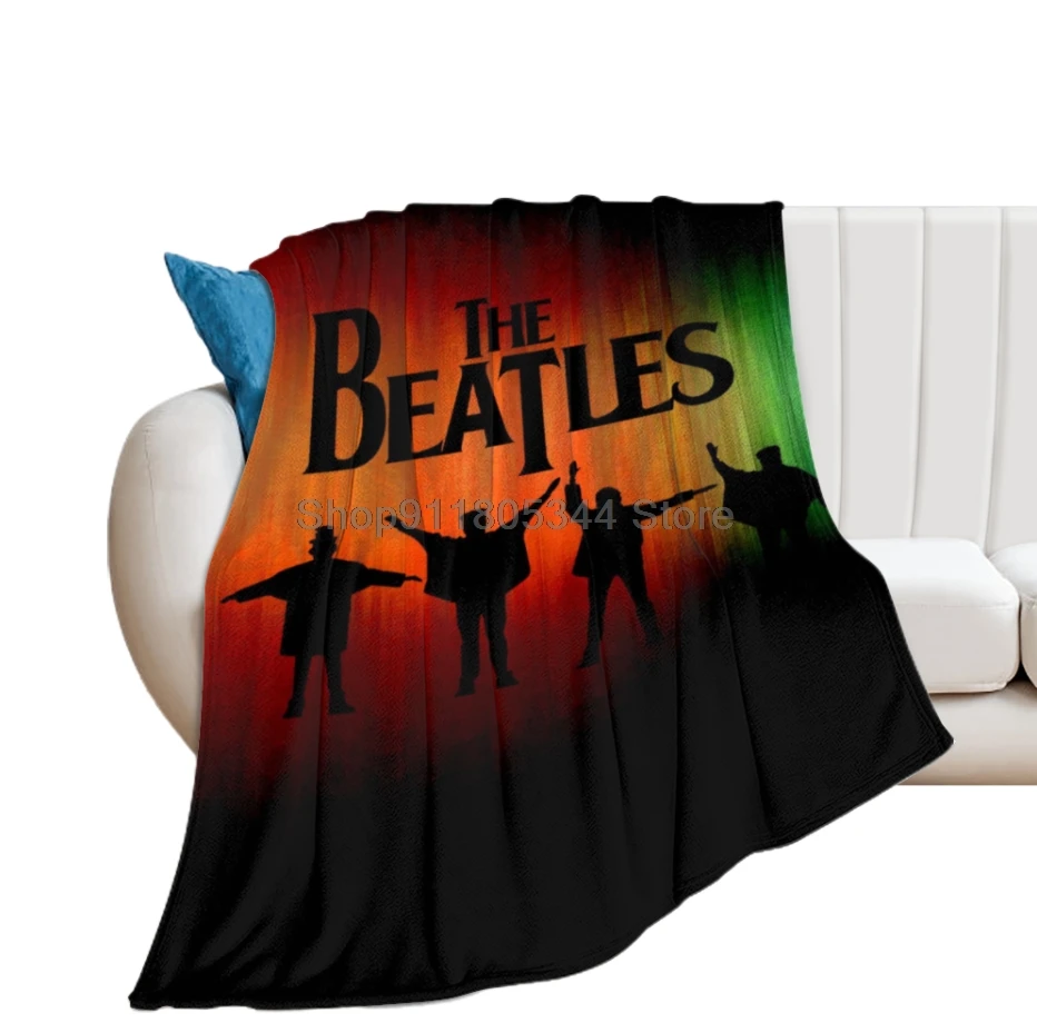 

Manta de lana suave con estampado 3D de the Beatle band, ropa de cama de Winter, suave, caplida