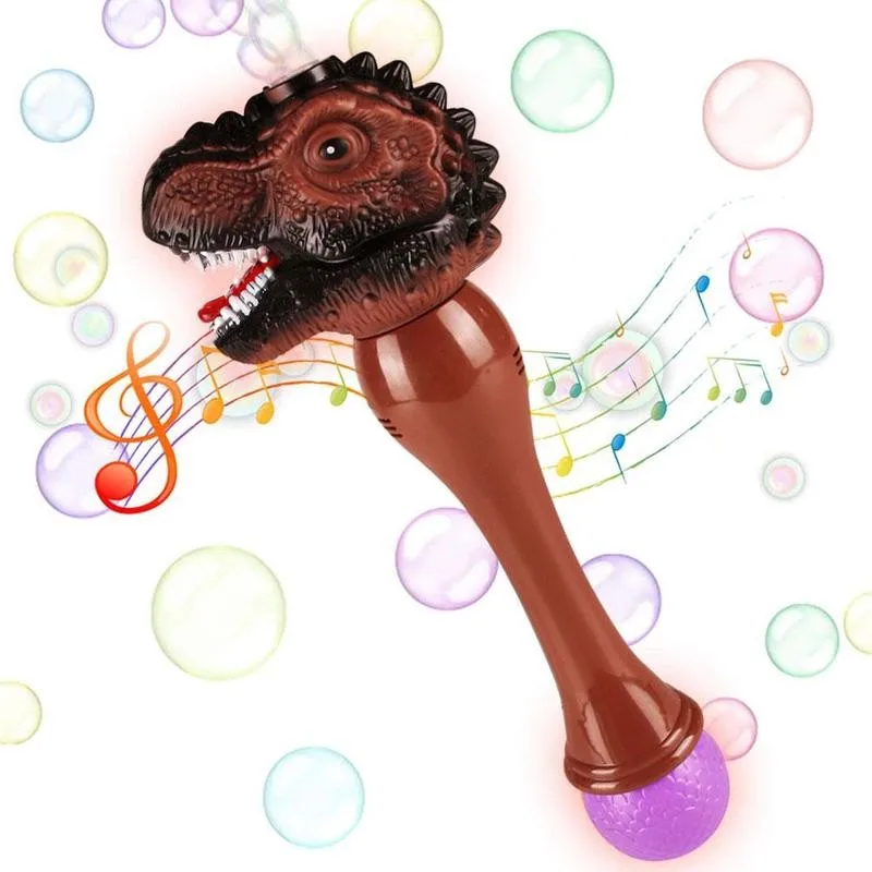 

Dinosaur Bubble Machine Create Beautiful Bubbles With Birthday Toy For Kids Lights Flashing And Children Gifts LED Sounds B5K5