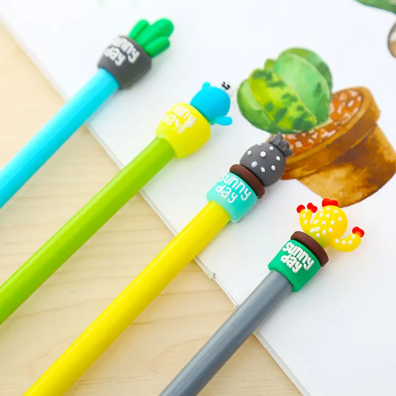 Милый торт животное кошка кактус лось Рождественская гелевая ручка Ретро