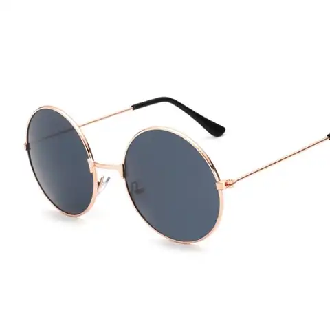 Очки солнцезащитные женские круглые, небольшие винтажные брендовые солнечные очки в металлической оправе, с защитой от ультрафиолета, модн...