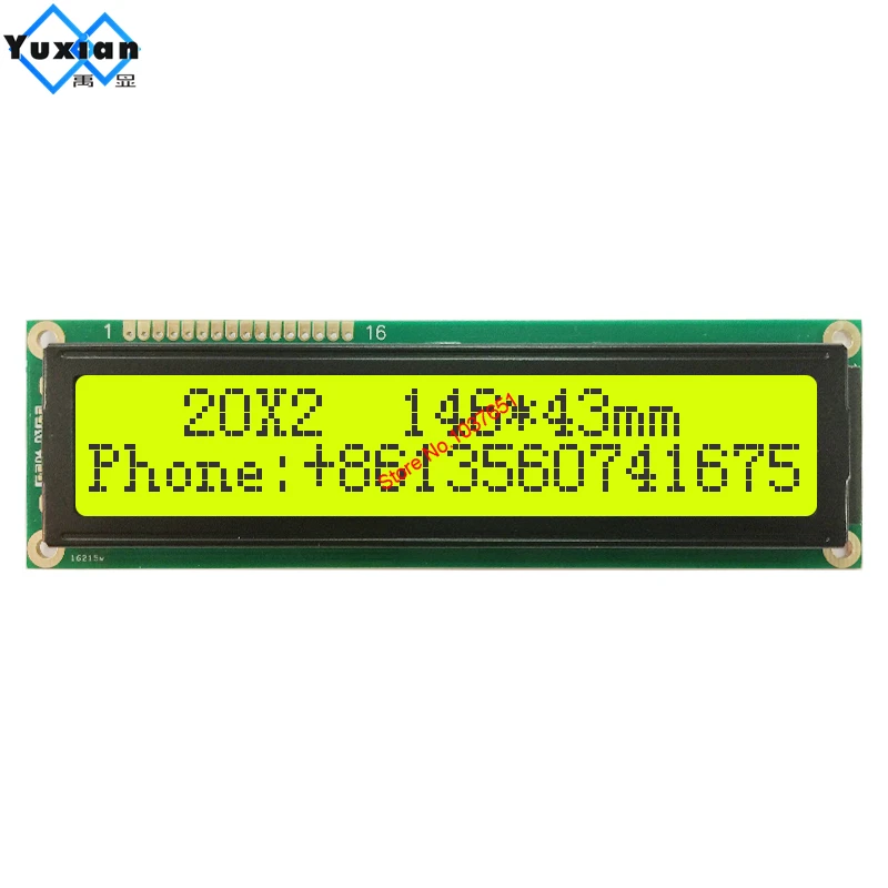 Большой большой 2002 ЖК дисплей модуль 146*43 мм вместо WH2002M PC2002 L SBS02002C0 AXSC202C|Экраны| |