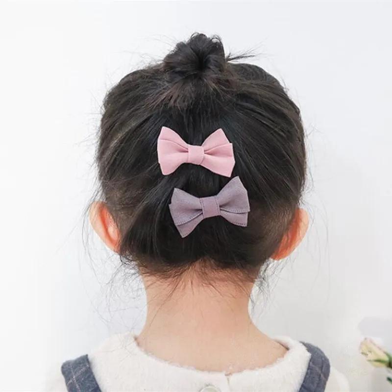 5 шт. Детские замшевые резинки для волос с бантом |
