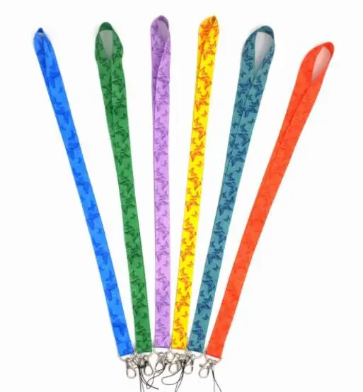 100 шт. ремешок на шею с бабочкой шнурок держатель веревка подвеска брелок