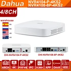 Оригинальный Dahua NVR NVR4104-P-4KS2 NVR4108-8P-4KS2 48 CH NVR POE 4K сетевой видеорегистратор с IVS HD 8MP для ip-камеры
