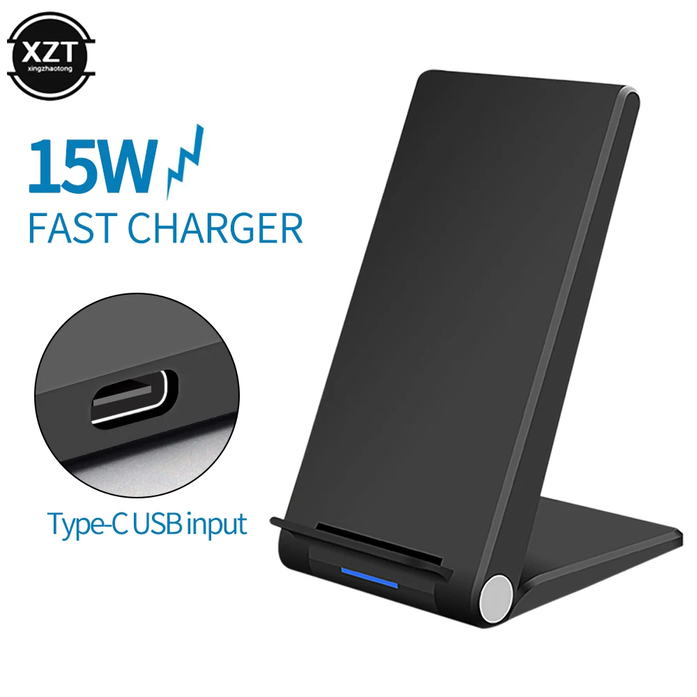 15W Qi Wireless Charger Fast Charging Stand Base Pad For iPhone 11 pro X XR XS Max Samsung Galaxy S9 S10 Plus S10e Note 10 | Мобильные