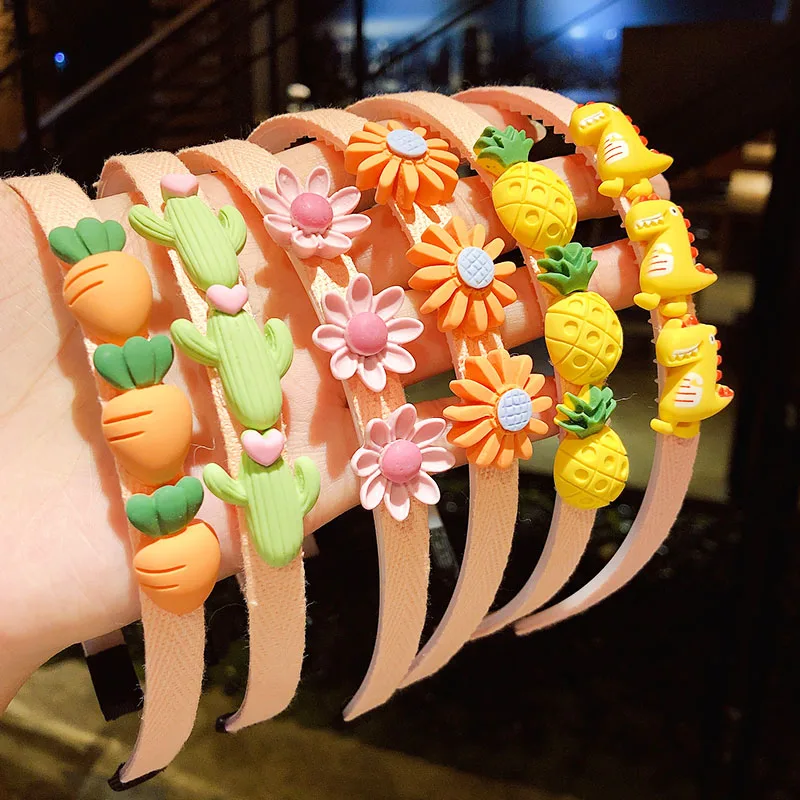 Обруч для волос с животными цветами фруктами 2/3 шт./компл.|Аксессуары девочек| |