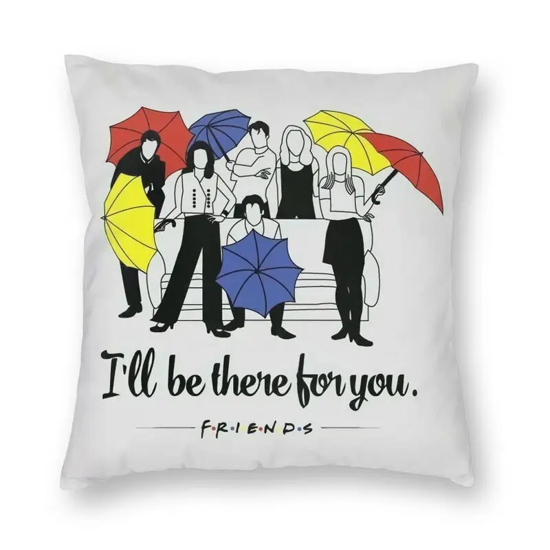 

Модная наволочка для подушки с изображением друзей, домашний декор, Наволочка на квадратную подушку для телевизора, 40x40 см, наволочка для го...