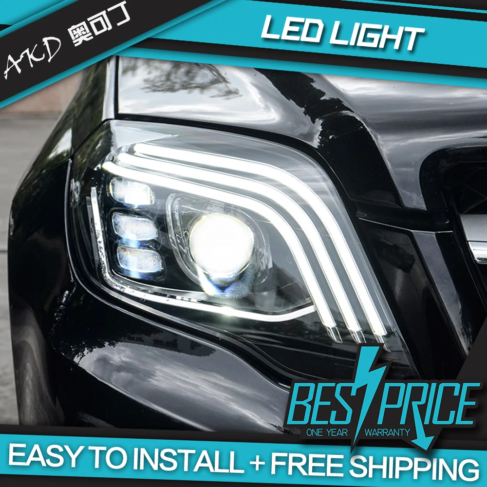 AKD автостайлинг головная лампа для Benz GLK300 фары 2008-2015 X204 GLK260 GLK фонарь DRL