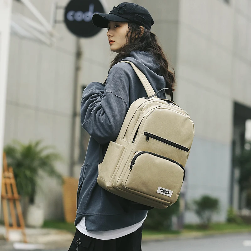 Модный женский рюкзак холщовый для ноутбука школьные сумки девочек-подростков