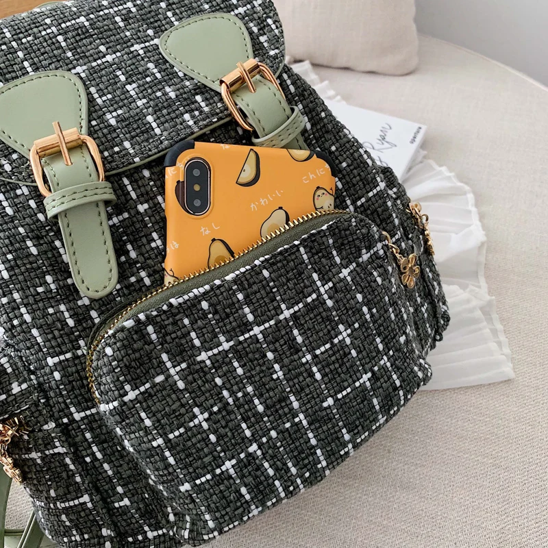 Новая модная женская сумка из хлопка и льна женский рюкзак высокое качество