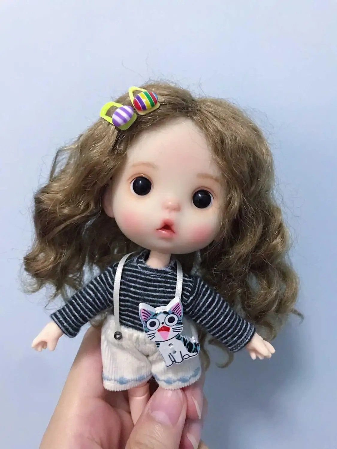 27 OB11 кукла голова Кастомизация 1/8 BJD куклы OB Полимерная глина - Цвет: 27
