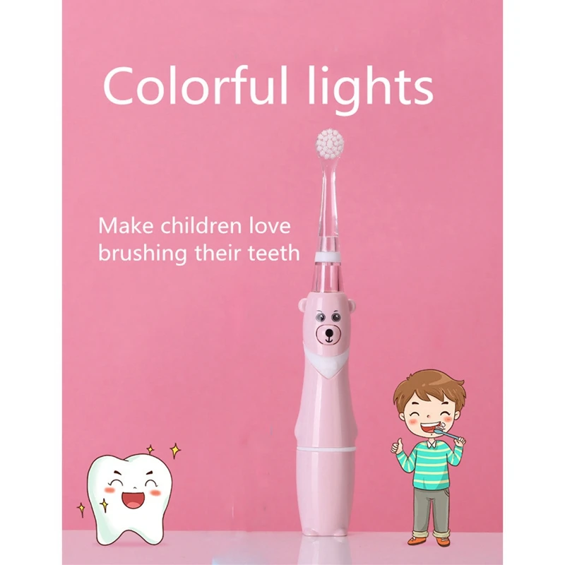 Профессиональная Детская звуковая зубная щетка детская мультяшная