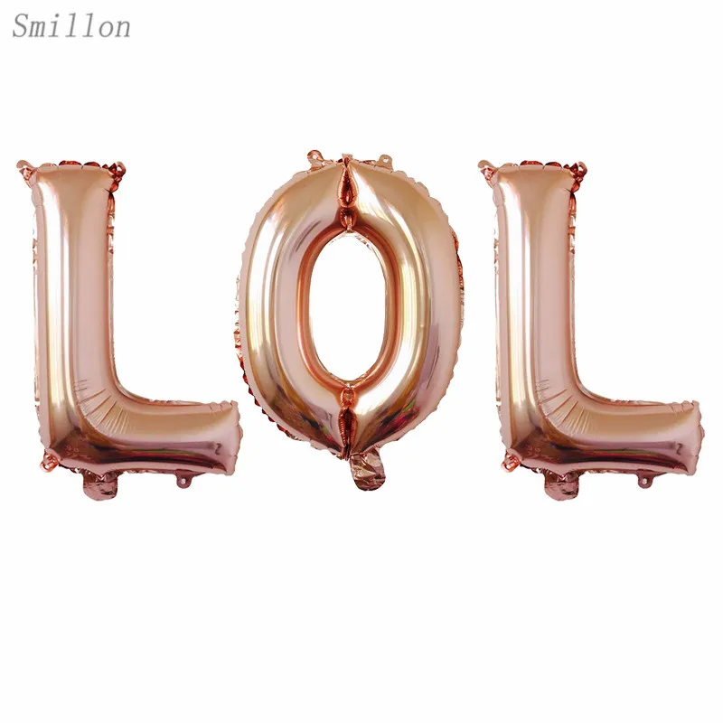 16 дюймов LOL стороны Алюминий пленки воздушный шар Комбинации воздушные шары