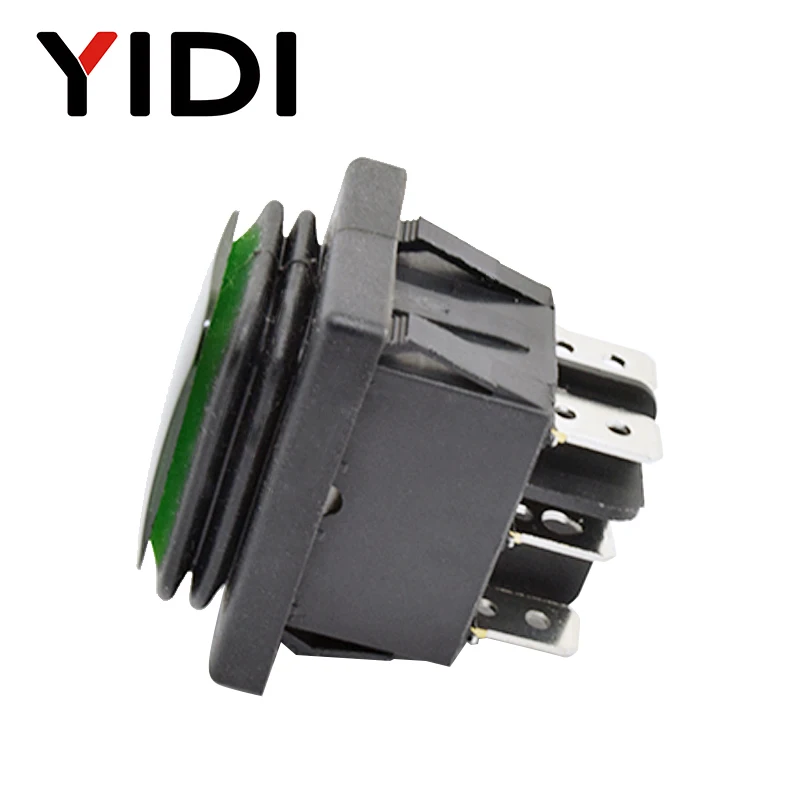 KCD4 203 сверхмощный 16A 250VAC 30x22 Водонепроницаемый кулисный переключатель 6pin DPDT ВКЛ. 12