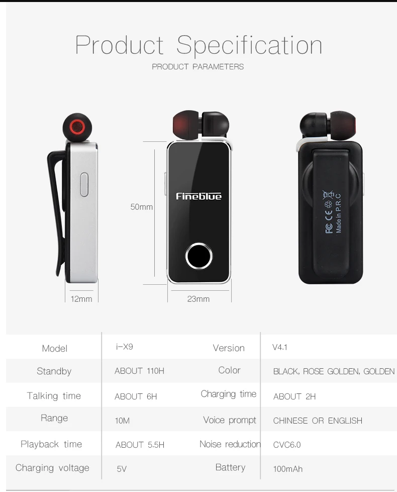 Fineblue i-X9 Bluetooth V5.0 наушники беспроводные наушники стерео Спортивные Беспроводные наушники-вкладыши гарнитура звонок Вибрация оповещения