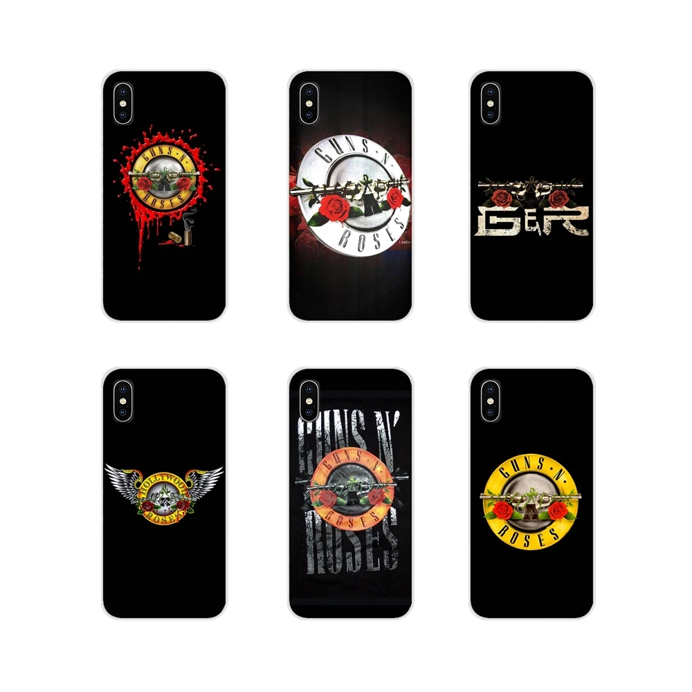 Прозрачный чехол из ТПУ для LG G3 G4 Mini G5 G6 G7 Q6 Q7 Q8 Q9 V10 V20 V30 X Power 2 3 K10 K4 K8 2017 guns n roses