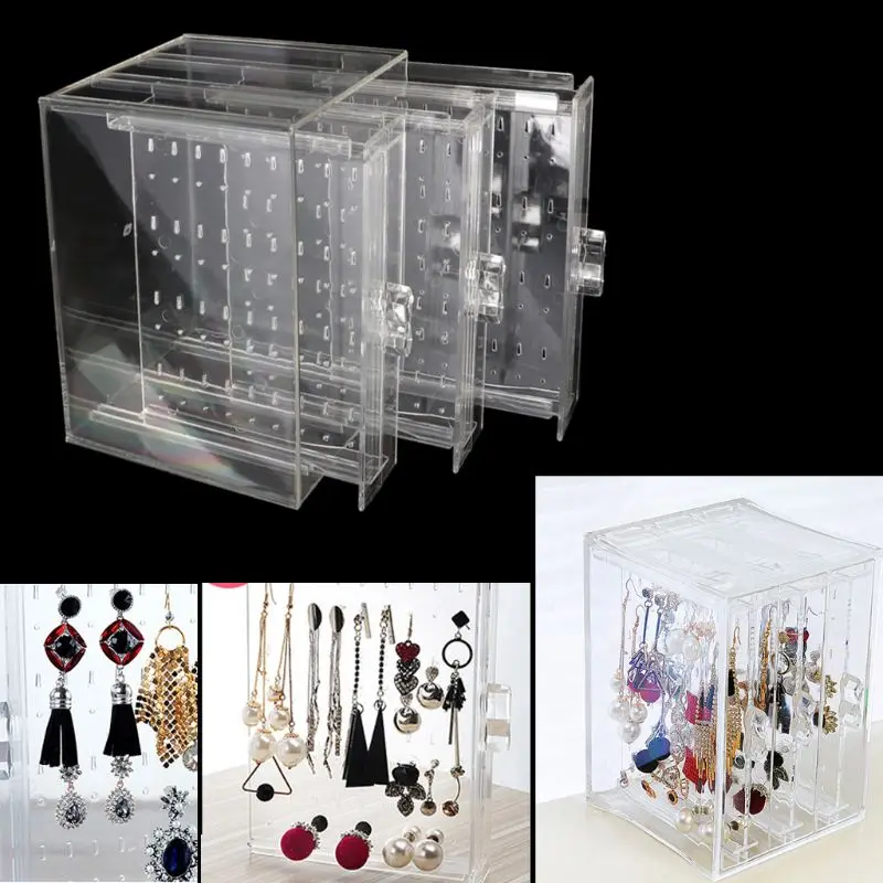 

200 Holes Earrings Studs Necklace Jewelry Display Rack Stand Organizer Holder