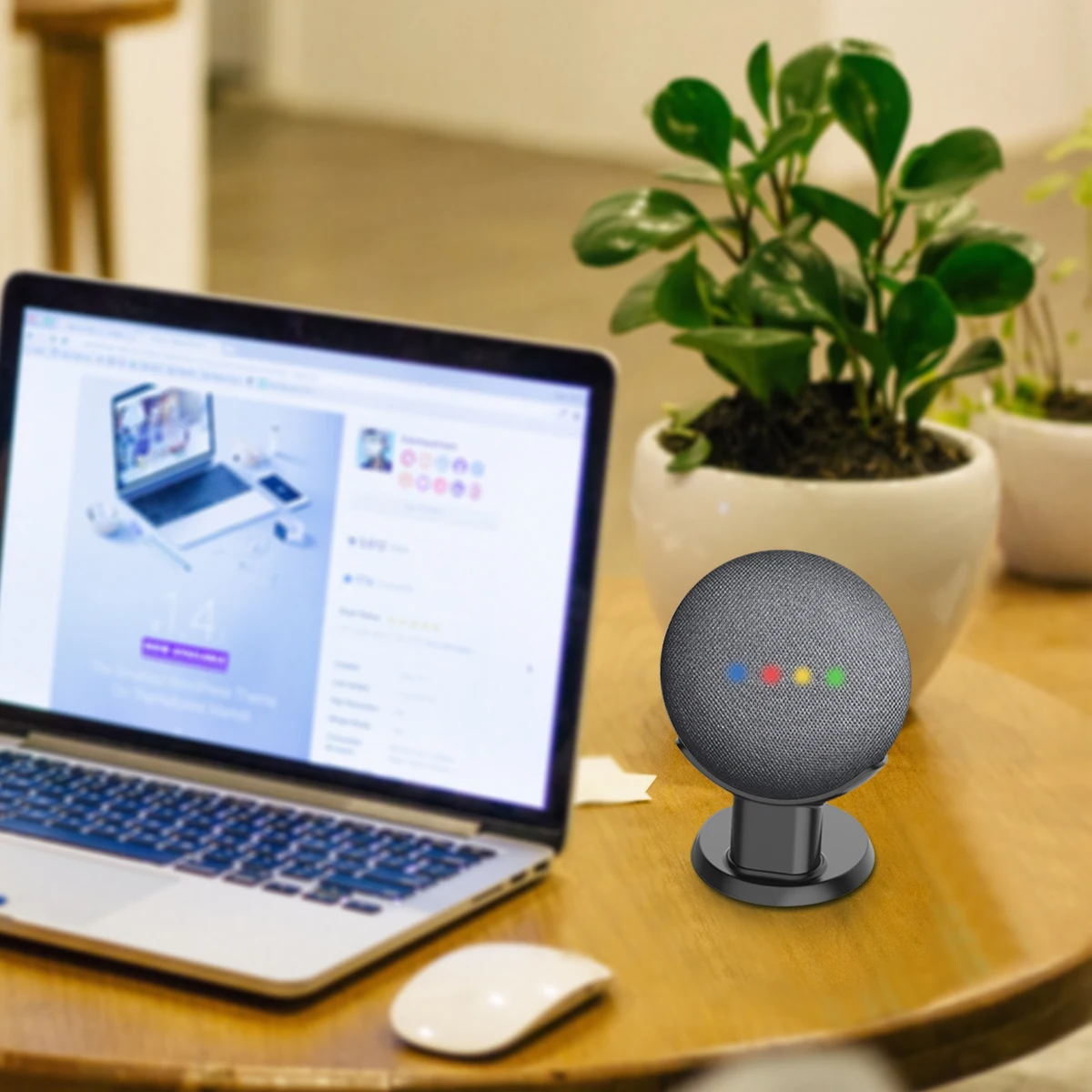 Cozycase Desktop Stand Mount For Google Home Mini/Nest Mini Voice Assistants Compact Support Bedroom Audio Holder Pedestal | Электроника