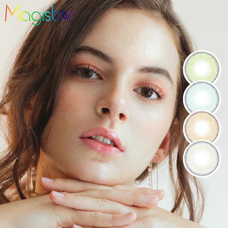 Магистр Цветной контакты 2 шт./пара Популярные лесные серии ежегодные контактные