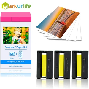 Compatible For Canon Selphy Ink and Paper CP1300,KP-108IN Selfie
Printer Paper and Ink For Canon CP1200 CP1000 CP910 CP800 CP780