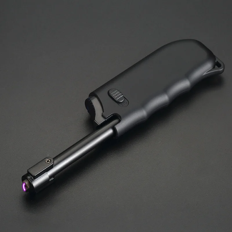 Растягивающаяся USB Электронная Зажигалка Ветрозащитная плазменная дуга кухонные зажигалки электрическая наружная Зажигалка для барбекю гаджеты для мужчин