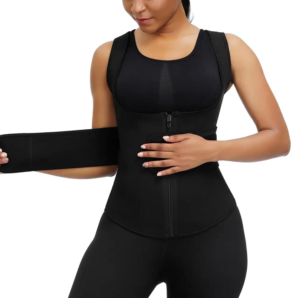 Женский неопреновый корсет HEXIN для тренировки талии пояс с 9 стальными косточками