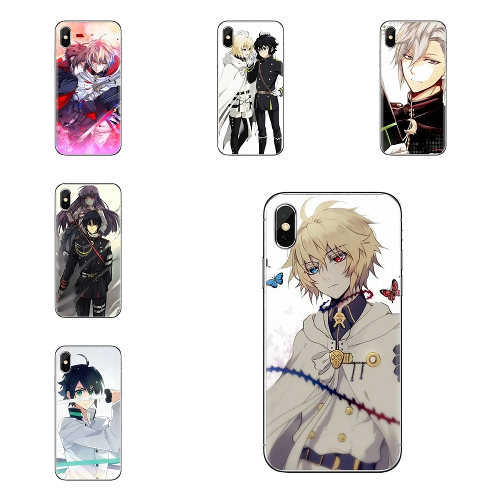 Аниме последний Серафим конец ТПУ чехол сумка для iPhone XS Max XR X 4 4s 5 5S 5C SE 6 6S 7 8 Plus samsung