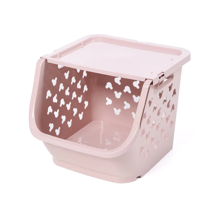 

Japanese Kitchen Vegetable Storage Shelf Fruit Storage Basket Multi-functional Plastic Storage Shelf Finishing Angle Layer Shelf