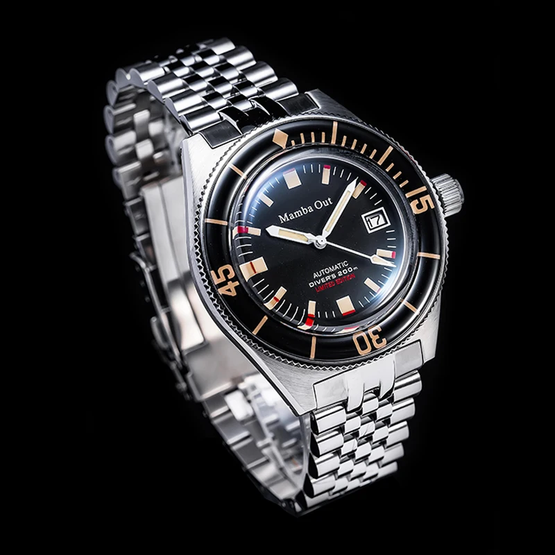 Автоматические часы ограниченной серии памятные Mamba Spirit Kobe сапфировое стекло NH35A