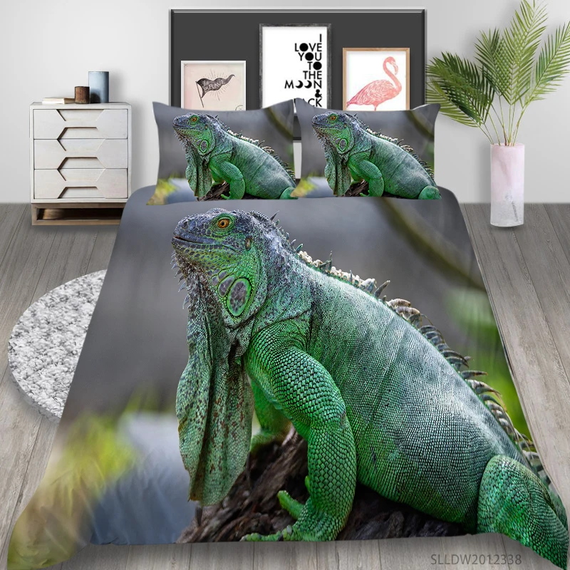 

Home Textile 3D Luxury Bedding Set King Size Duvet Cover Birds Polar Bears Frogs Print Home Decor 2/3 Pcs Dropship