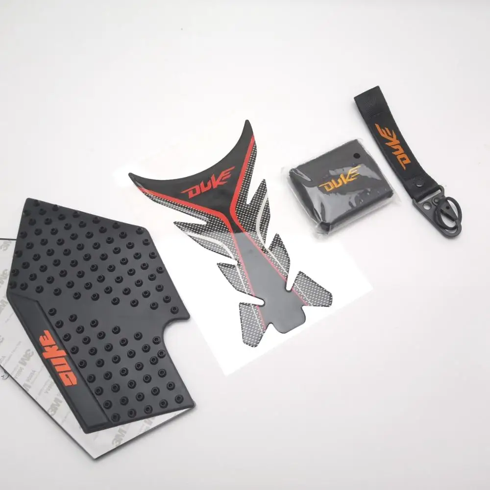 4 pieces Для KTM DUKE 125 200 390 мотоциклетные Нескользящие Танк Pad Сторона газа Колено сцепление тяги колодки протектор наклейки - Цвет: 4 pieces