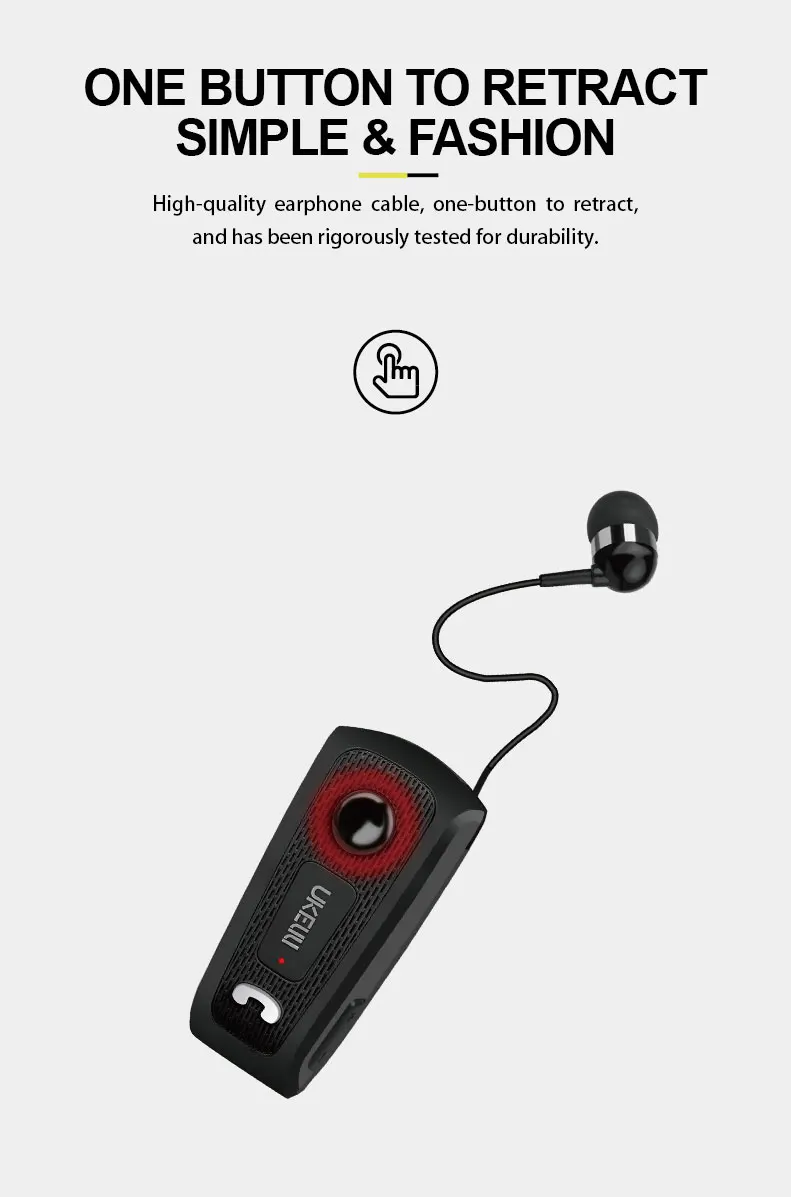 FINEBLUENew UK-E20 Портативный бизнес беспроводной Bluetooth гарнитура Телескопический Тип наушники с микрофоном гарнитура вызов вибрации