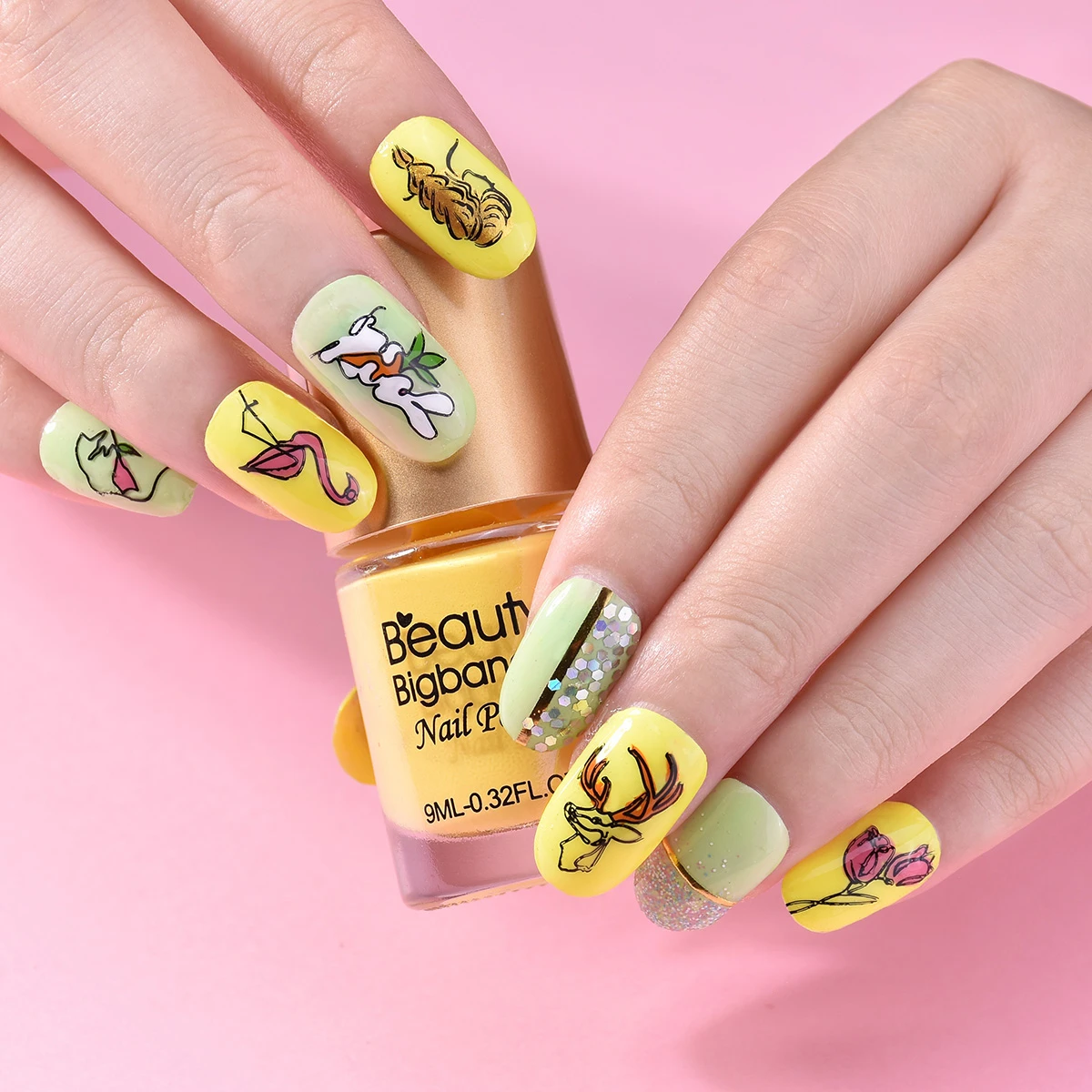 BEAUTYBIGBANG 6*12 см цветочный узор для ногтей штамповка пластины шаблон ногтей|Шаблоны