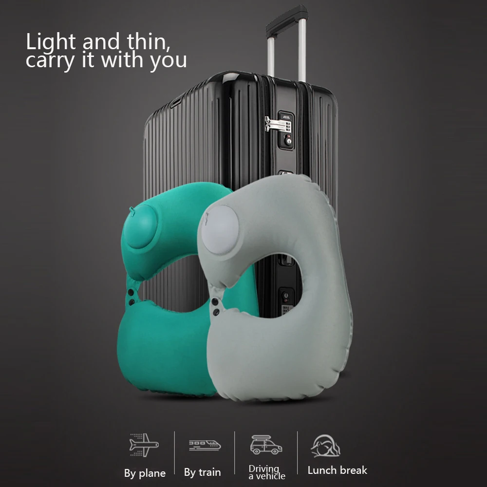 1 шт. надувная Шейная Подушка портативная U образная воздушная подушка для тела