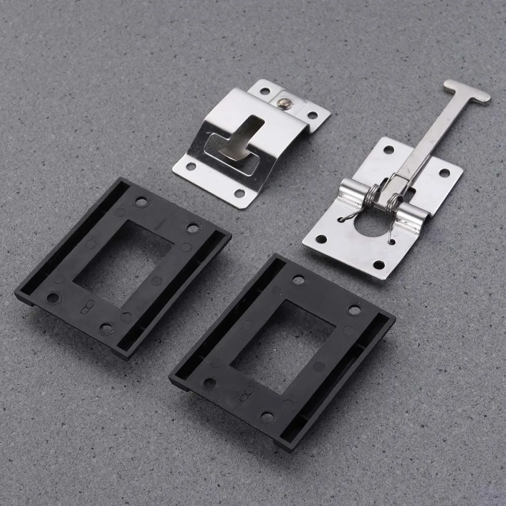

1 Pair Metal T-style Entry Door Catch Stainless Steel Holder for RV Camper Trailer