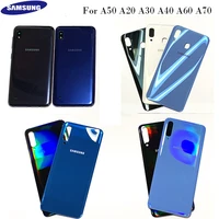 official samsung glass housing battery back cover rear door case replacement part adhesive for galaxy a30 a40 a50 a60 a70 2019