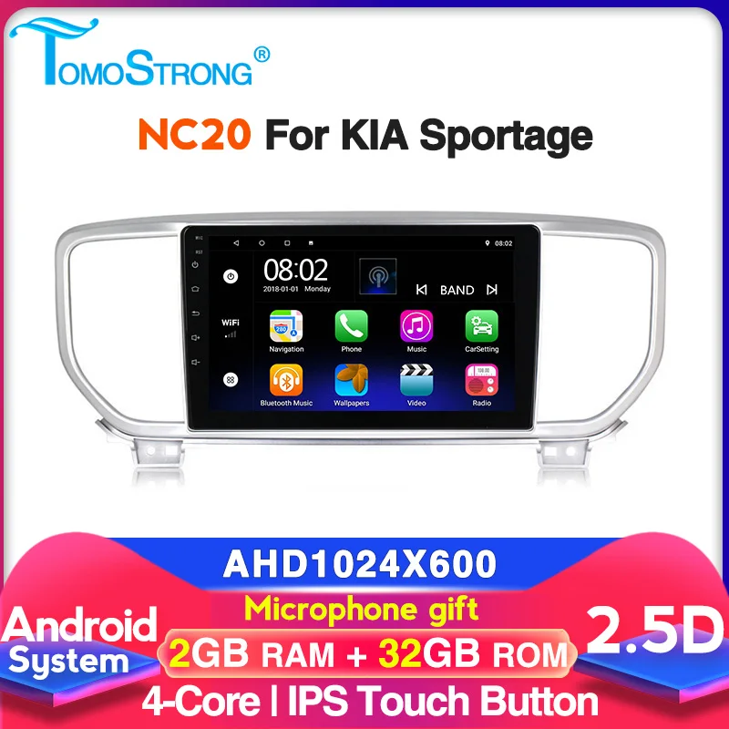 TomoStrong NC20 для KIA Sportage 4 QL 2016 2017 Android блок 2din ядерный Авторадио мультимедийный плеер 2