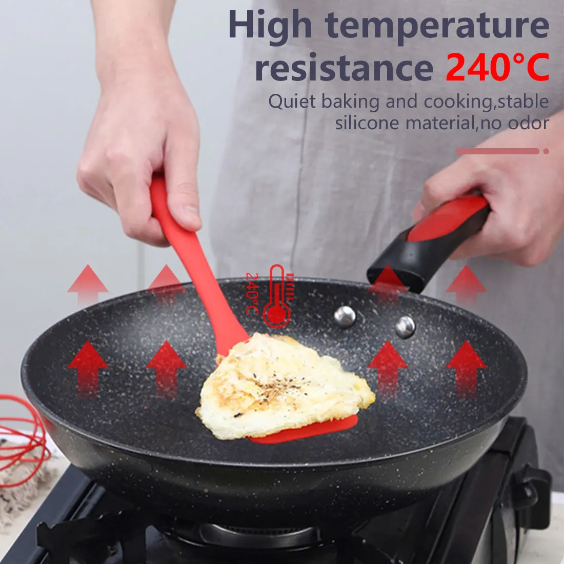 Термостойкая кухонная утварь набор антипригарных шпателей протекающая Лопата